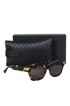 Bottega Veneta - Brown Tortoise Shell Wayfarer Sunglasses