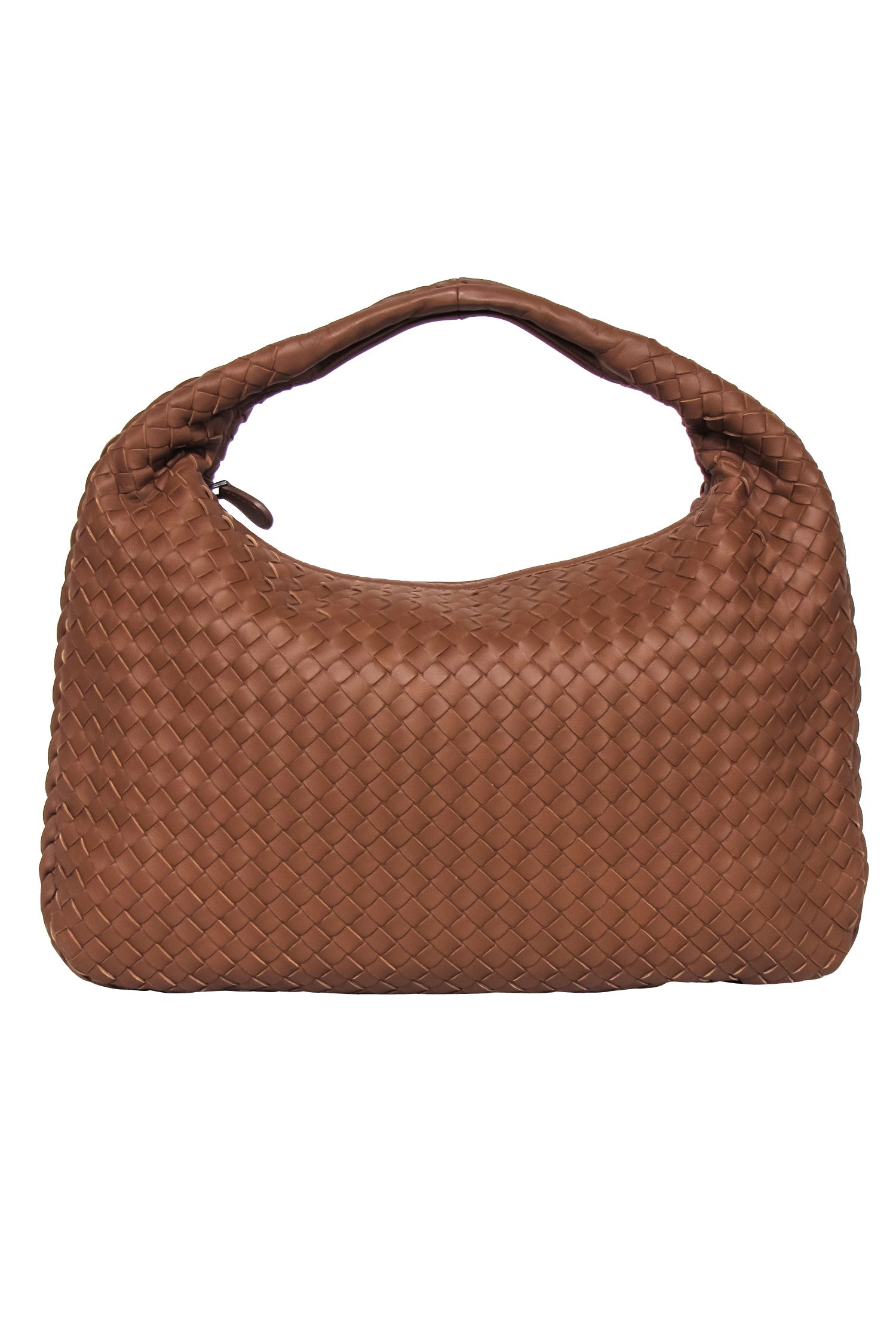Bottega Veneta - Brown Woven Leather Hobo Bag