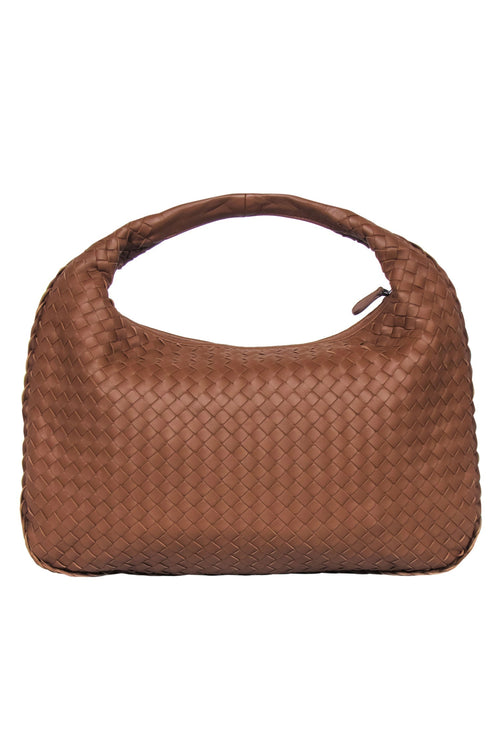 Bottega Veneta - Brown Woven Leather Hobo Bag