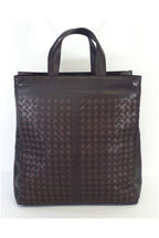 Bottega Veneta - Brown Woven Leather Tote Bag