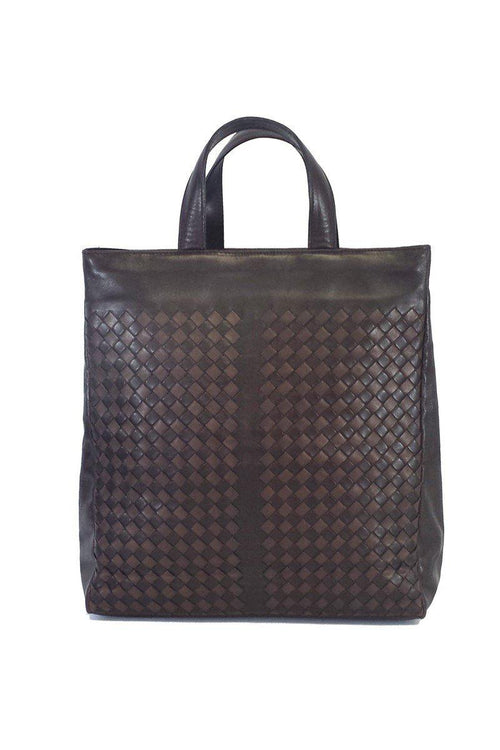Bottega Veneta - Brown Woven Leather Tote Bag