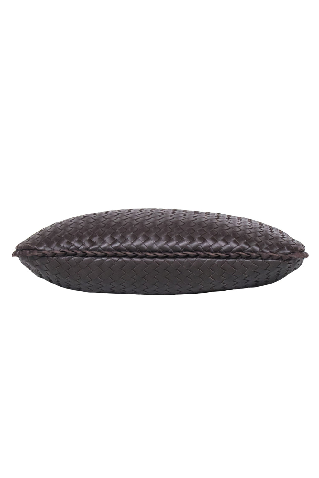 Bottega Veneta - Dark Brown Woven Leather "Intrecciato" Hobo Bag