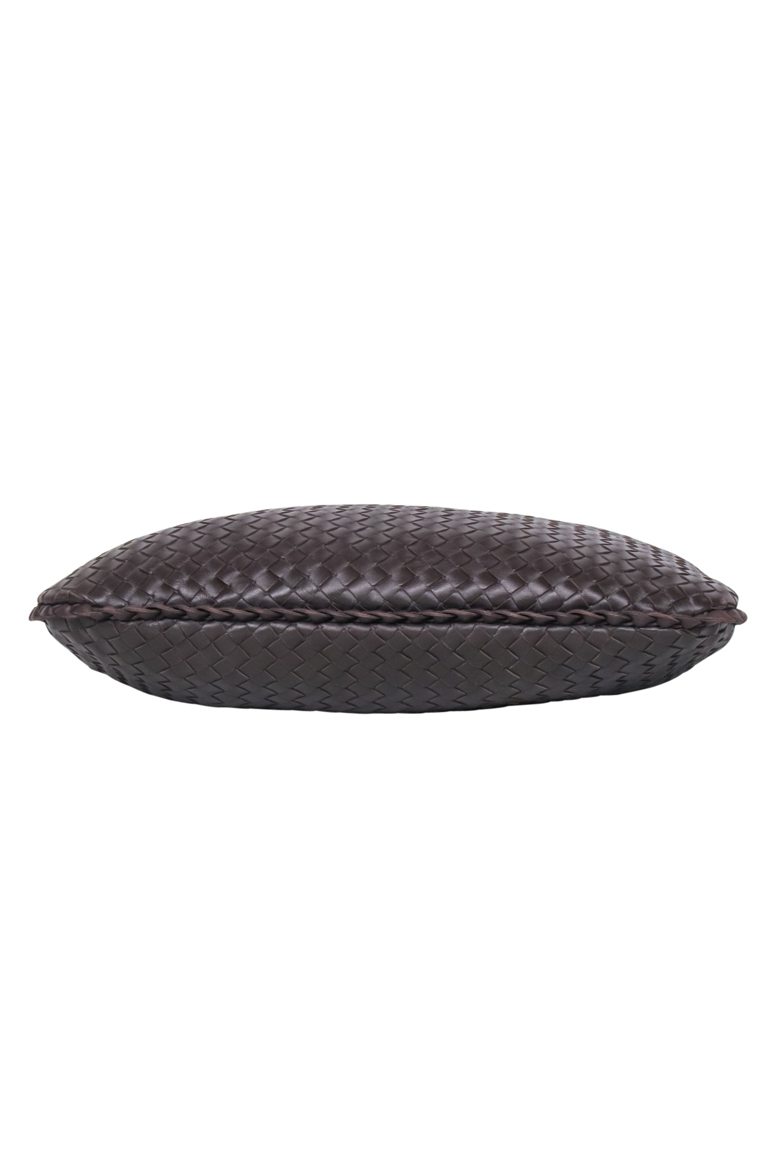 Bottega Veneta - Dark Brown Woven Leather "Intrecciato" Hobo Bag