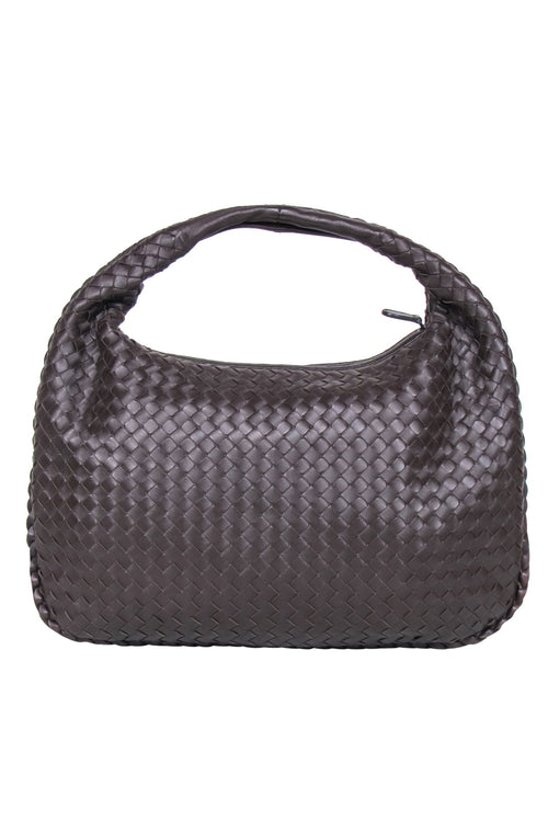 Bottega Veneta - Dark Brown Woven Leather