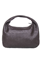 Bottega Veneta - Dark Brown Woven Leather "Intrecciato" Hobo Bag
