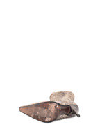 Bottega Veneta Genuine Python Pointy Toe Boots Taupe