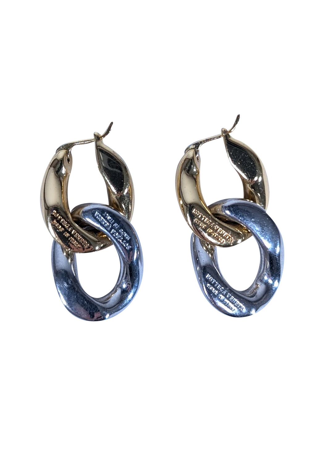 Bottega Veneta - Gold & Silver Chain Earrings