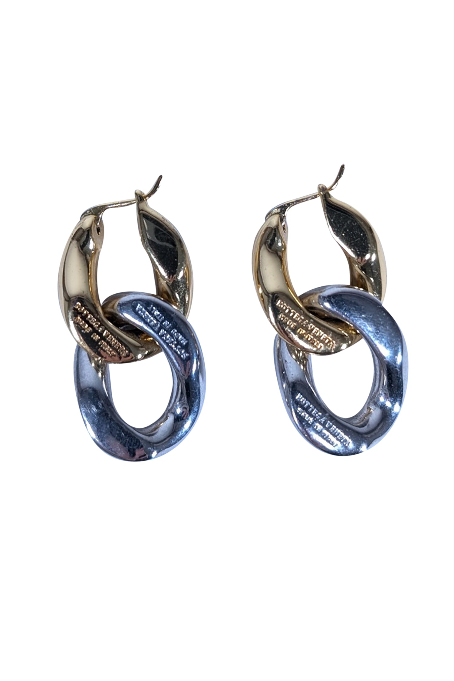 Bottega Veneta - Gold & Silver Chain Earrings
