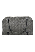 Bottega Veneta - Olive Green Woven Handbag w/ Chain Strap