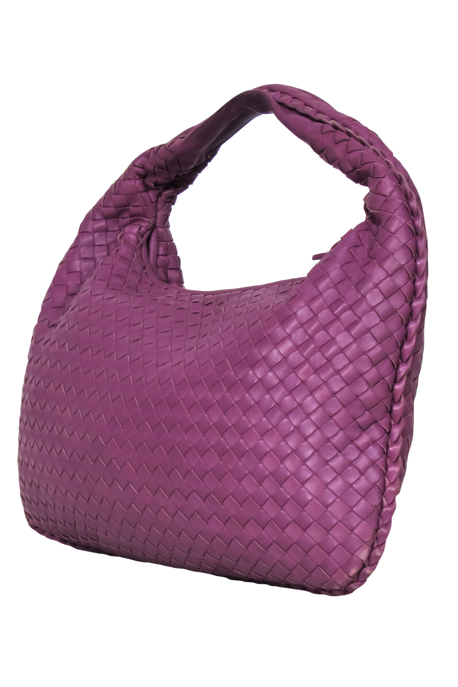 Bottega Veneta - Purple Woven Leather Hobo Bag