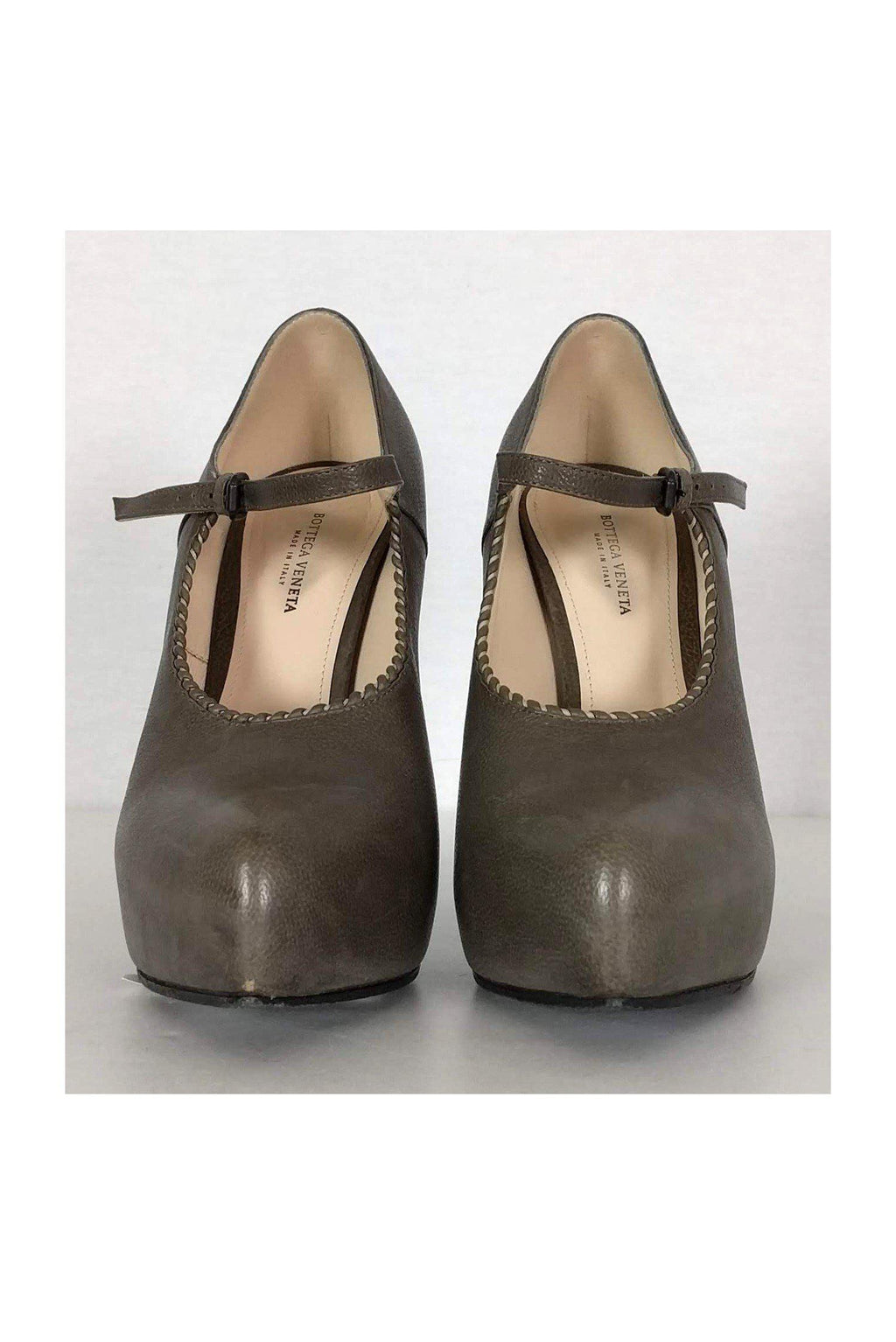 Bottega Veneta - Taupe Mary Jane Pumps Sz 7.5