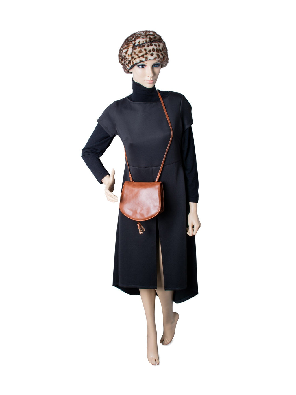 Bottega Veneta Vintage Tassels Leather Messenger Flap Bag Brown