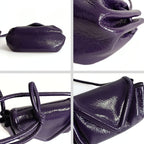 BOTTEGA VENETA Becco shoulder bag in purple textured leather