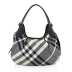 Burberry Beat Check Brooklyn Hobo (SHF-3eG8ej)