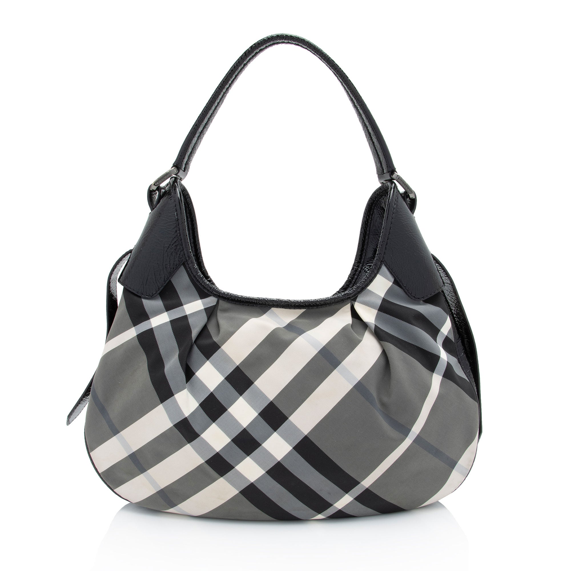 Burberry Beat Check Brooklyn Hobo (SHF-3eG8ej)