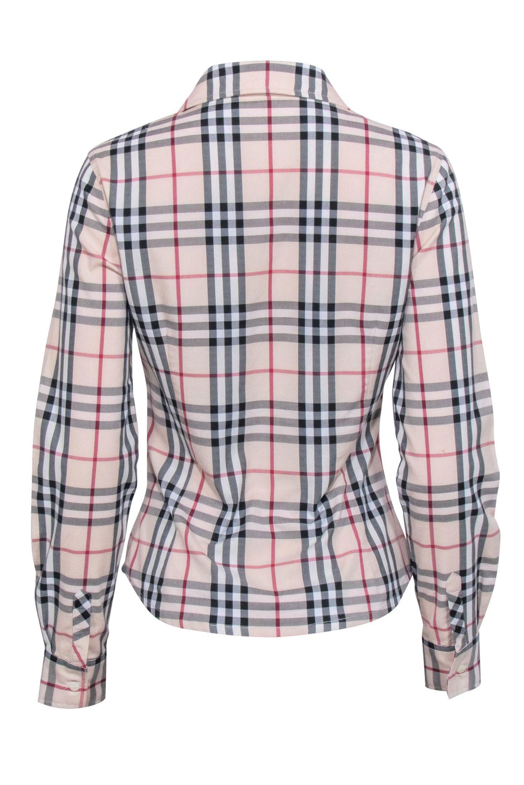 Burberry - Beige Signature Plaid Button Down Shirt Sz L