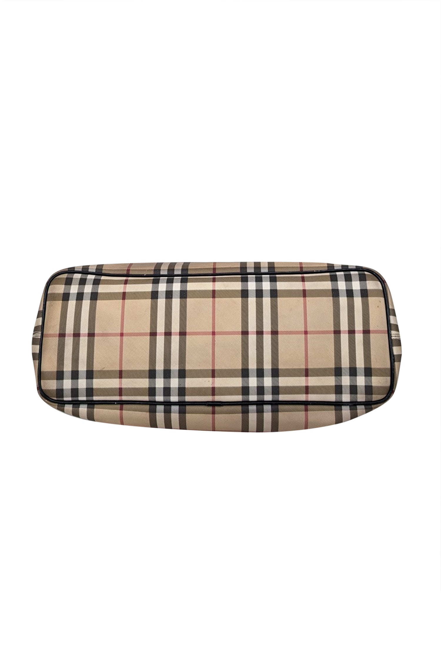 Burberry - Beige Signature Plaid Canvas Tote Bag