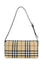 Burberry - Beige Signature Plaid Haymarket Baguette Shoulder Bag