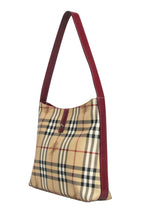 Burberry - Beige Signature Plaid Logo Shoulder Bag