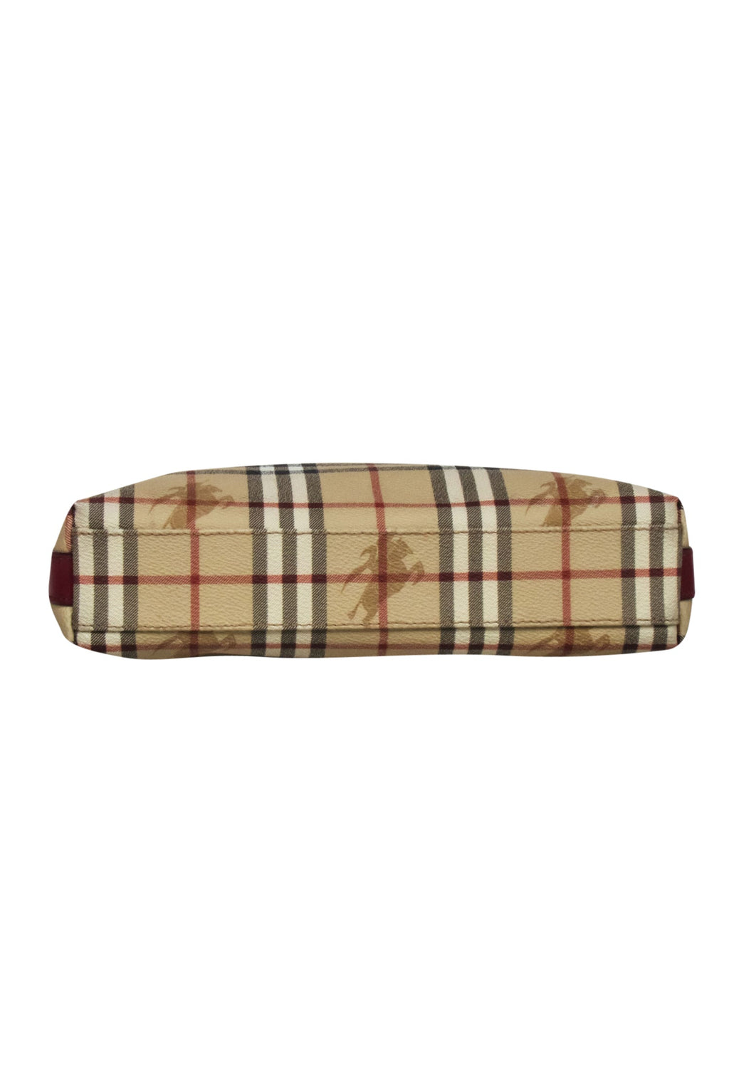 Burberry - Beige Signature Plaid Logo Shoulder Bag
