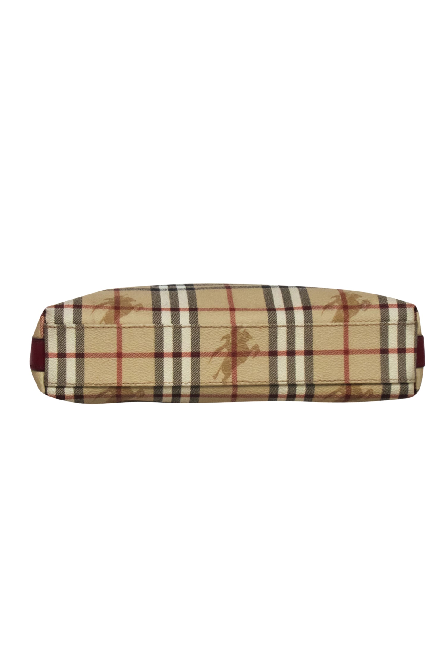 Burberry - Beige Signature Plaid Logo Shoulder Bag