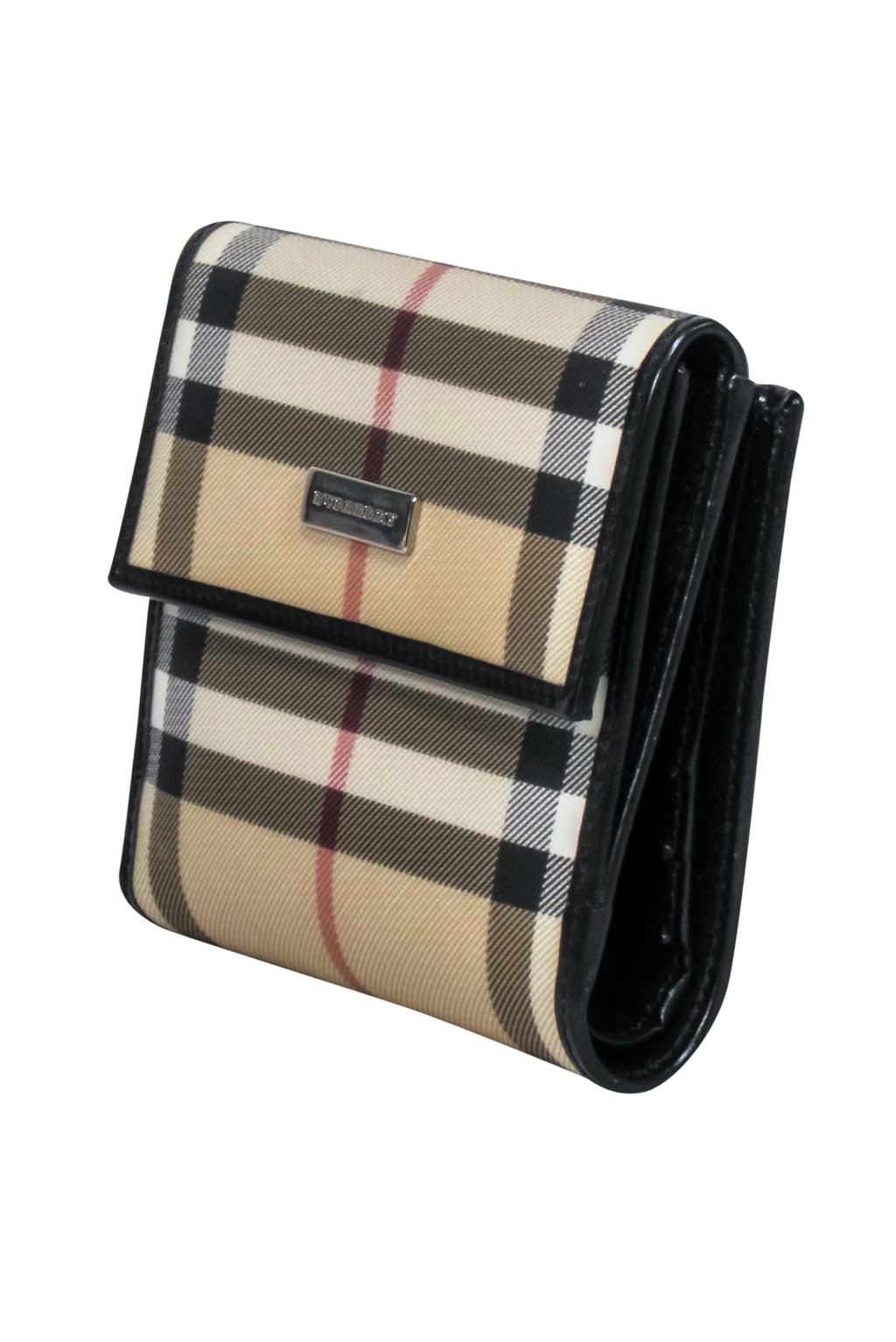 Burberry - Beige Signature Plaid Square Wallet