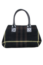 Burberry - Black, Brown, & Yellow Plaid Handbag