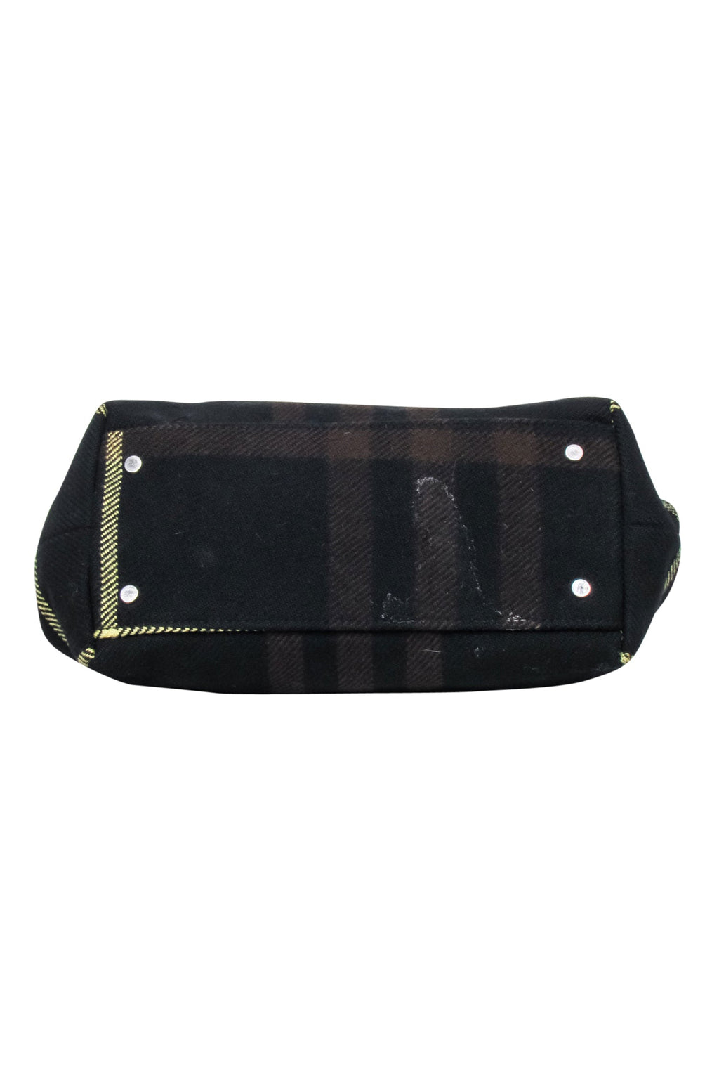 Burberry - Black, Brown, & Yellow Plaid Handbag