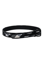 Burberry - Black & Grey Plaid Belt Sz 4
