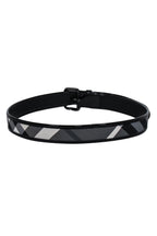 Burberry - Black & Grey Plaid Belt Sz 4