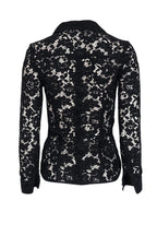 Burberry - Black Lace Button Front Shirt Sz 2