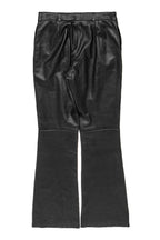 Burberry - Black Leather Bootcut Pants Sz 8