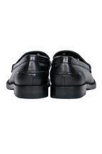 Burberry - Black Leather Loafers w/ Grommet Design Sz 9