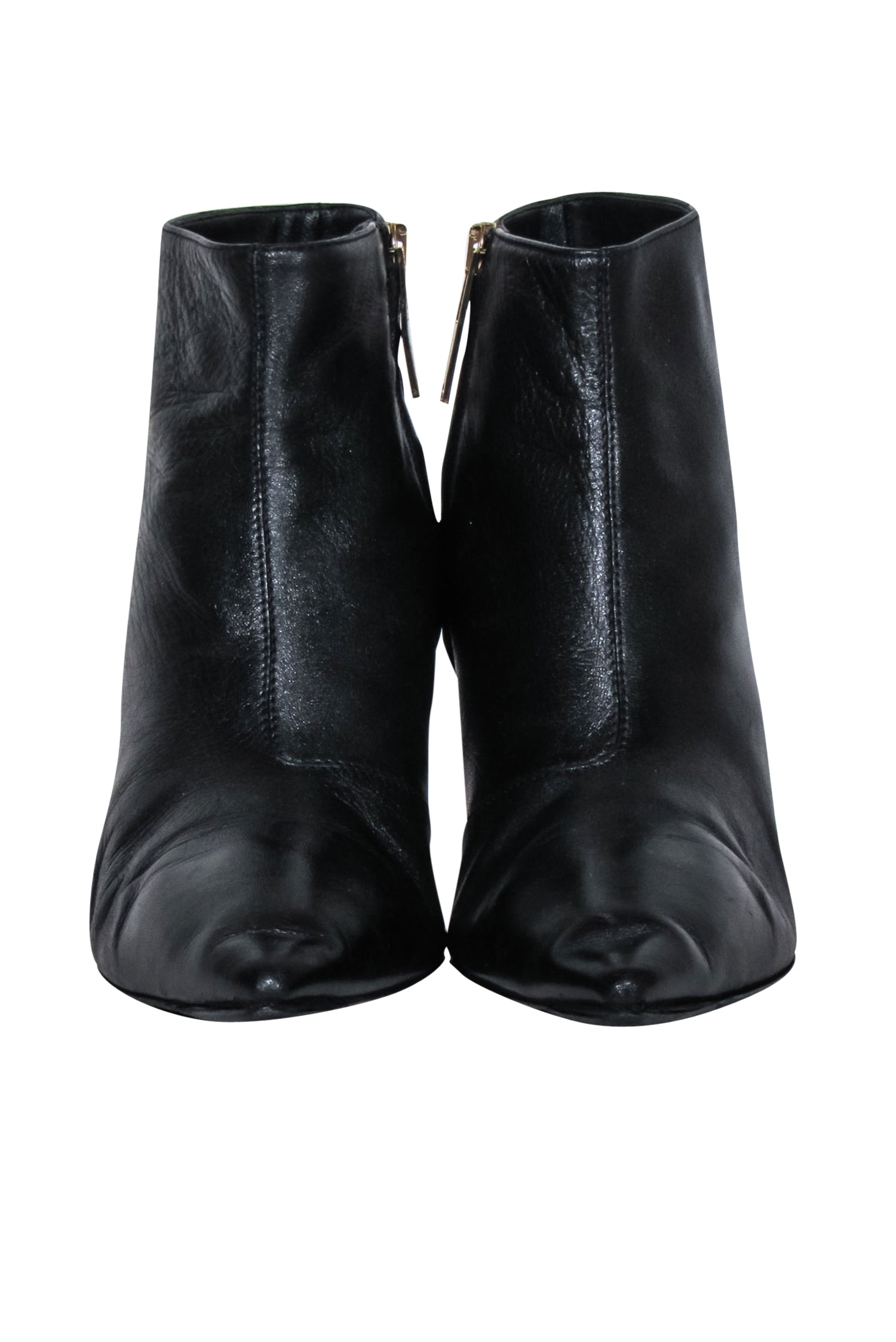 Burberry - Black Leather Stiletto Booties Sz 9