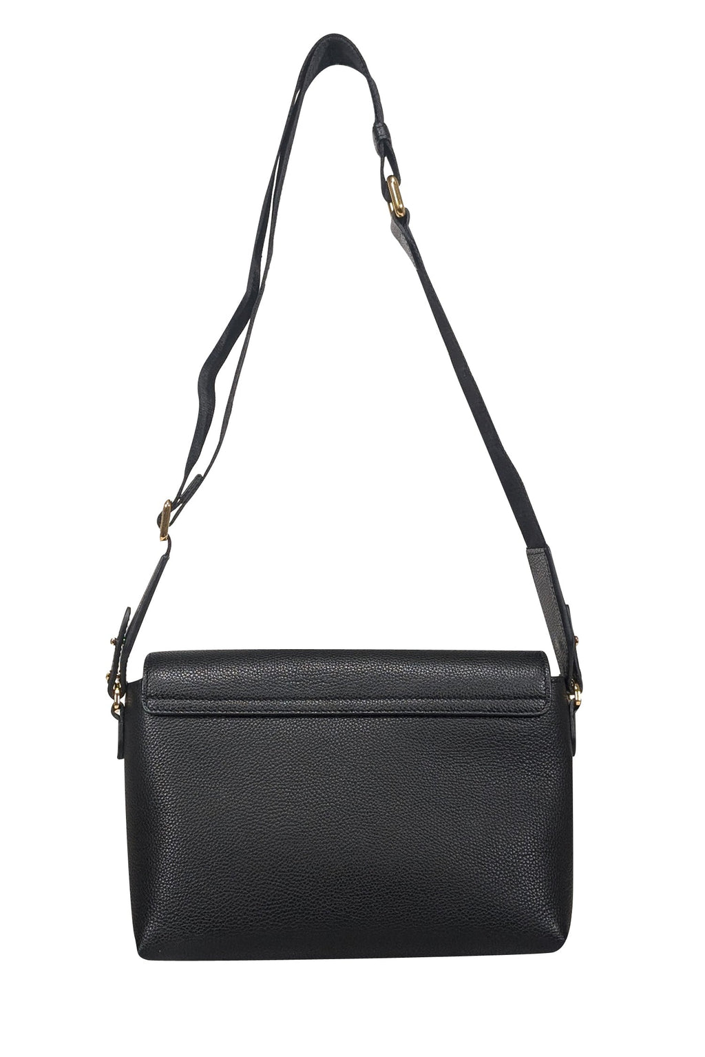 Burberry - Black Leather & Vintage Check Note Crossbody Bag