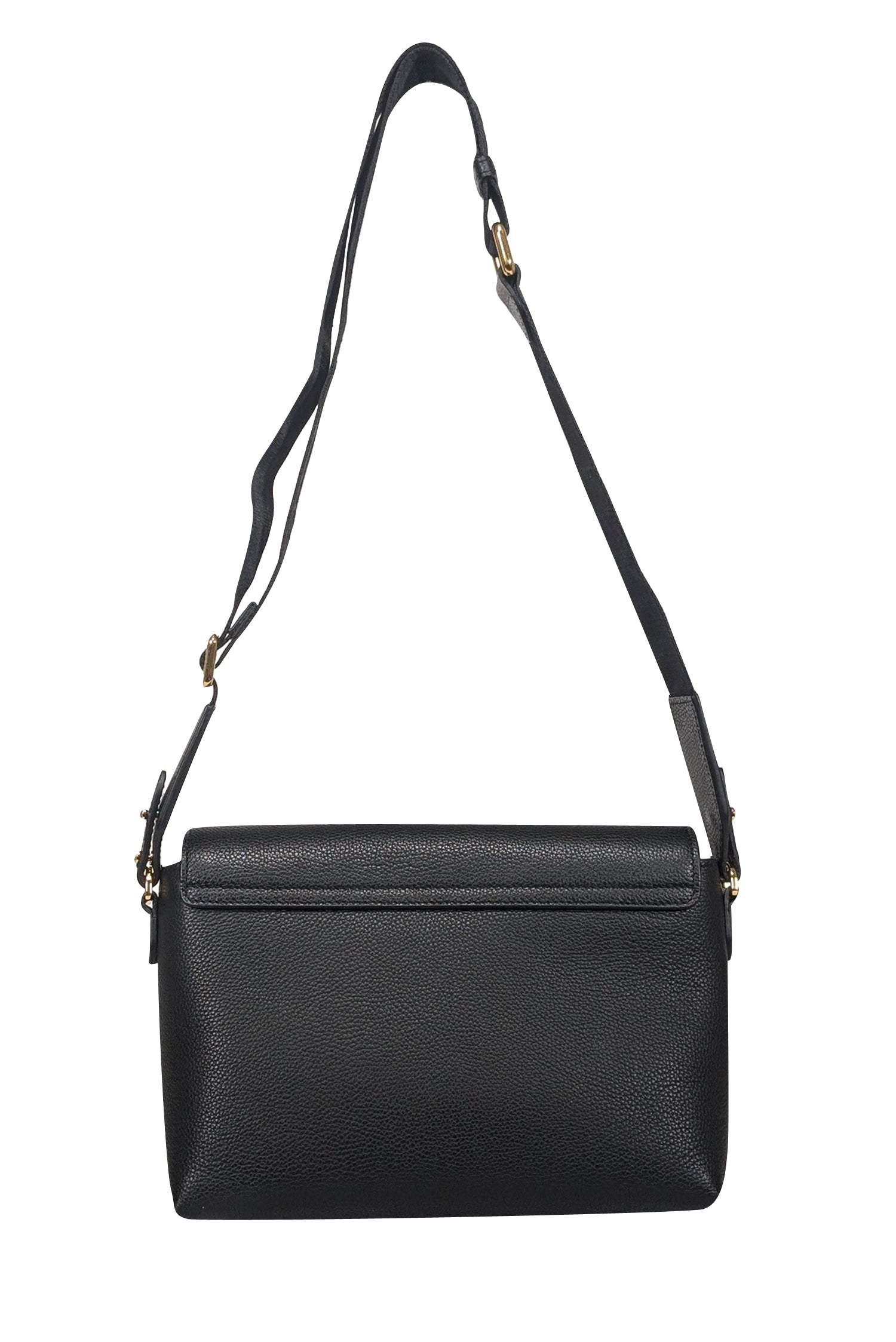 Burberry - Black Leather & Vintage Check Note Crossbody Bag