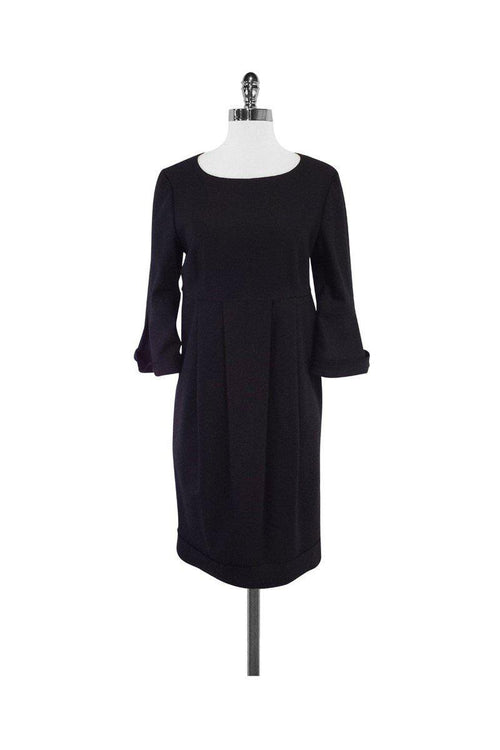 Burberry - Black Wool 3/4 Sleeve Dress Sz 8