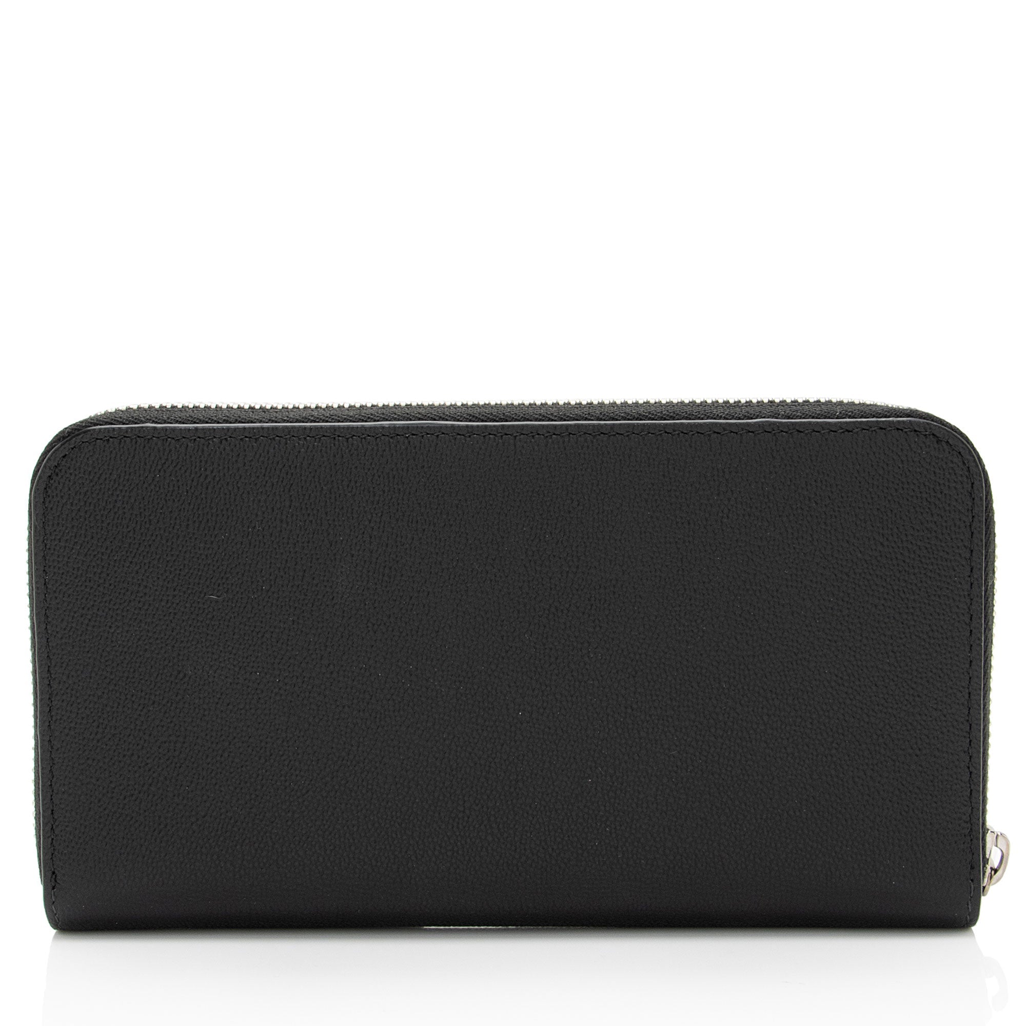 Burberry Calfskin Embossed Logo Elmore Zip Around Wallet (SHF-s1Fg80)