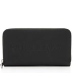 Burberry Calfskin Embossed Logo Elmore Zip Around Wallet (SHF-s1Fg80)