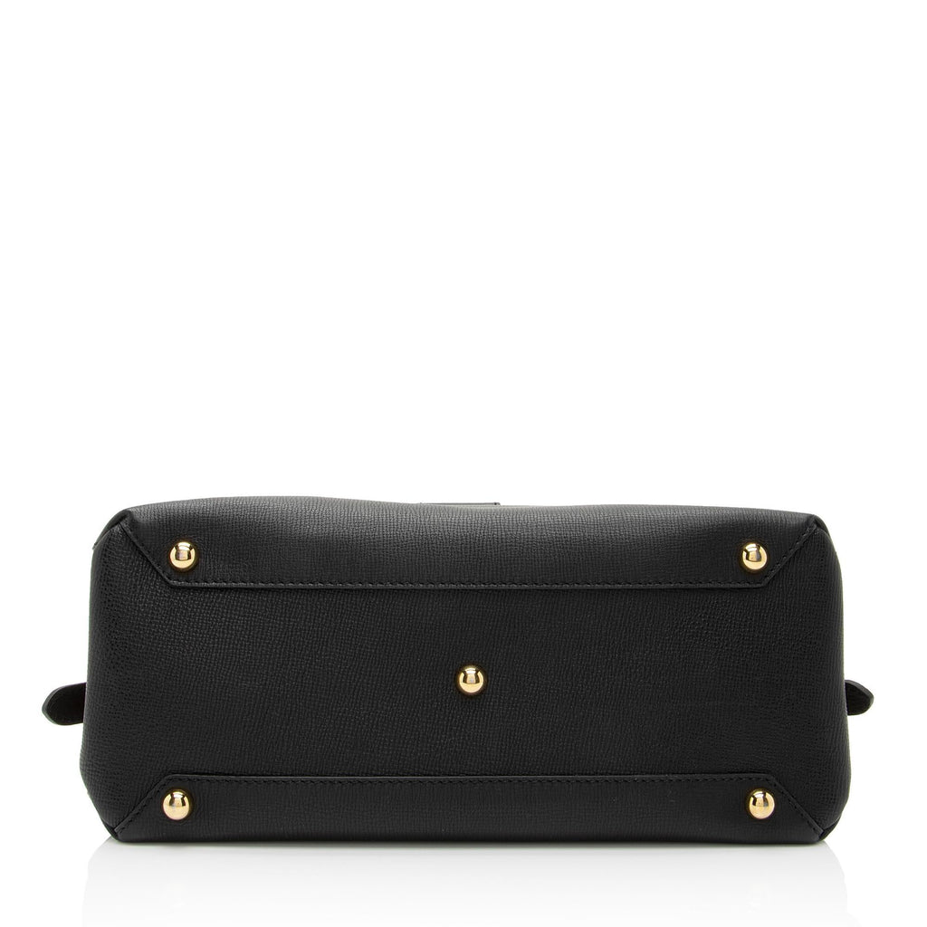 Burberry Calfskin House Check Camberley Medium Satchel (SHF-gaZERz)