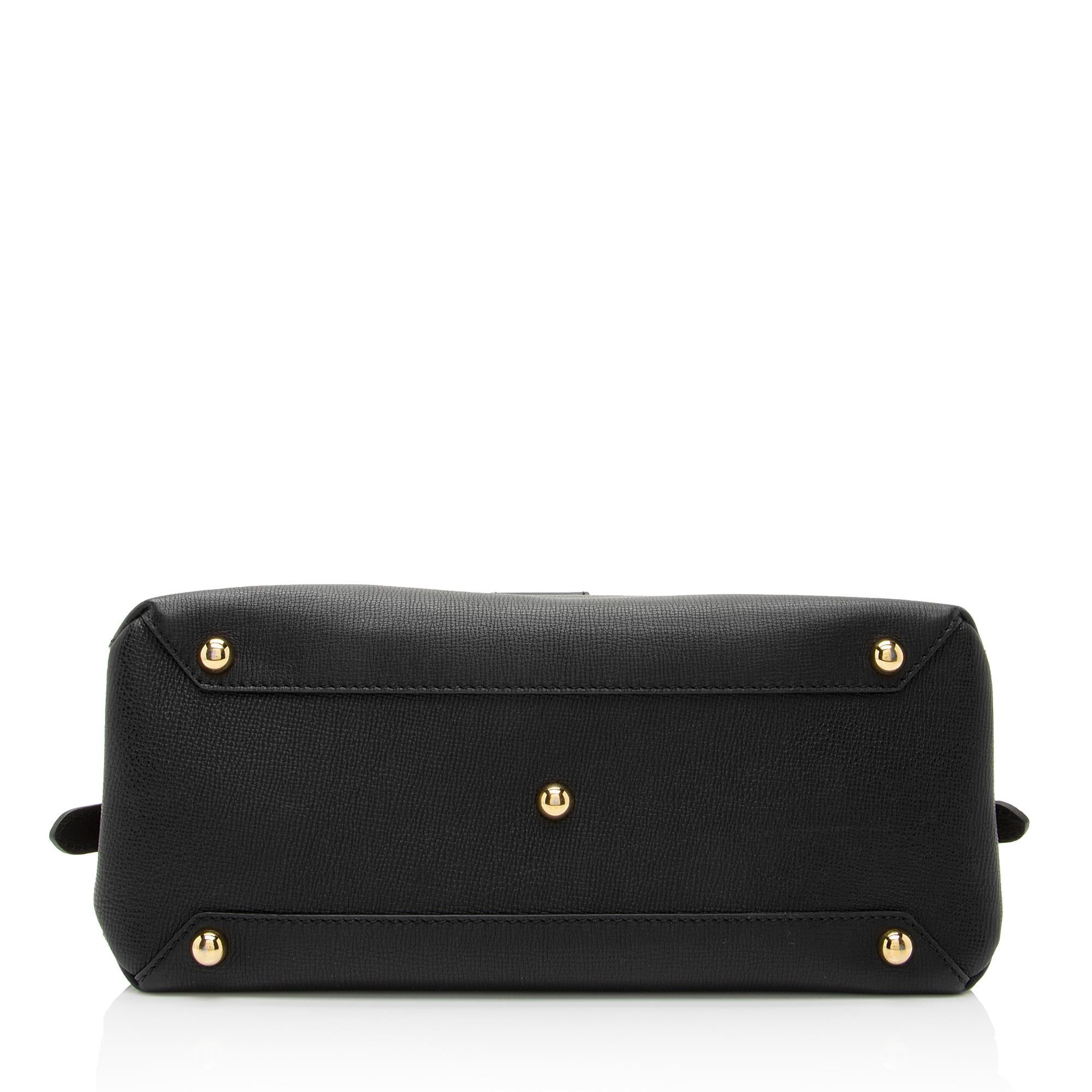 Burberry Calfskin House Check Camberley Medium Satchel (SHF-gaZERz)