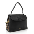 Burberry Calfskin House Check Camberley Medium Satchel (SHF-gaZERz)