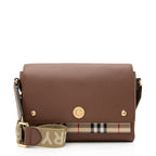 Burberry Calfskin Vintage Check Note Bag (SHF-vpM9p4)