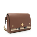 Burberry Calfskin Vintage Check Note Bag (SHF-vpM9p4)
