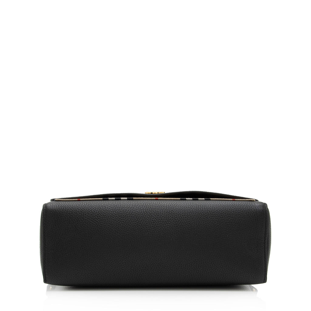 Burberry Calfskin Vintage Check Note Bag (SHF-YDSiux)