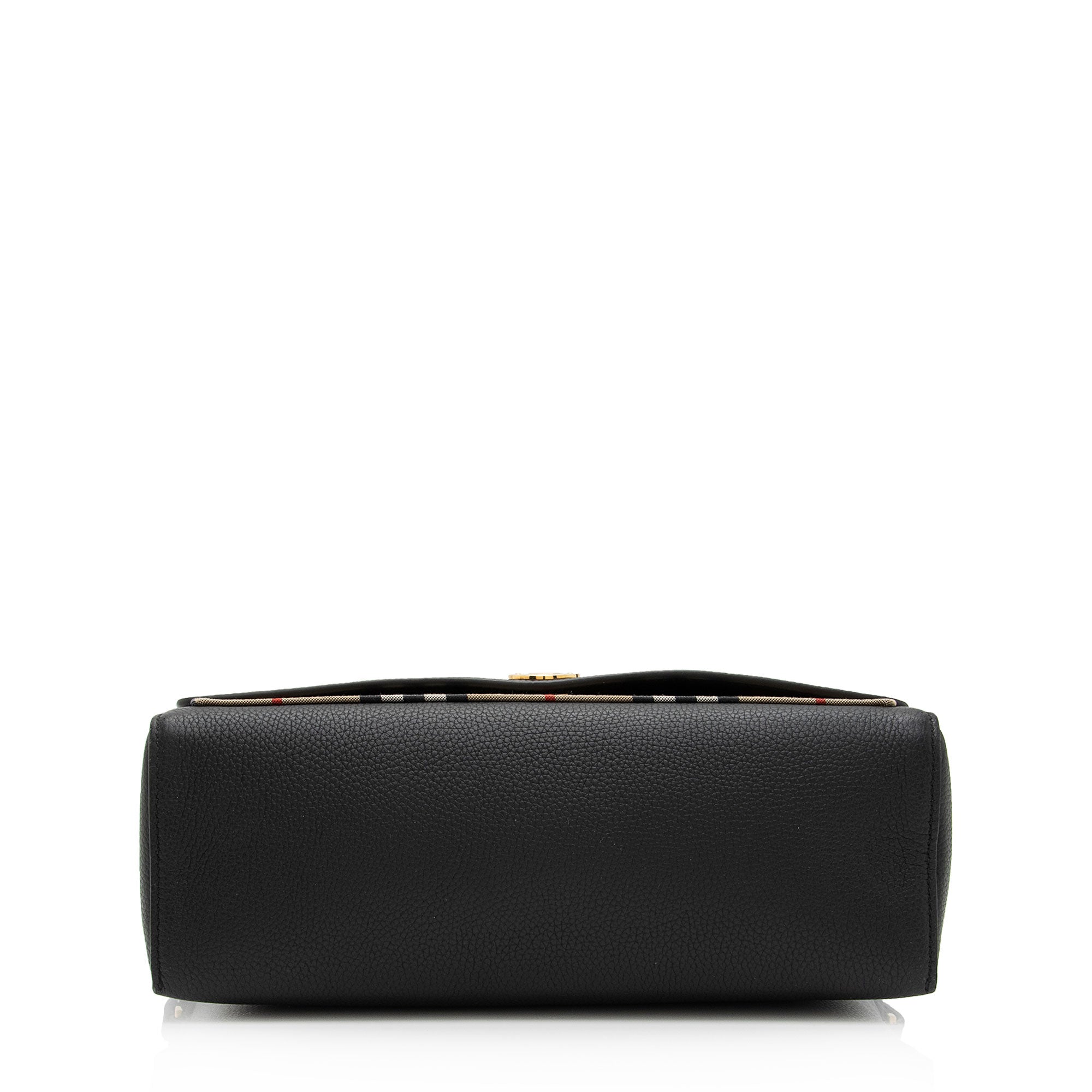 Burberry Calfskin Vintage Check Note Bag (SHF-YDSiux)