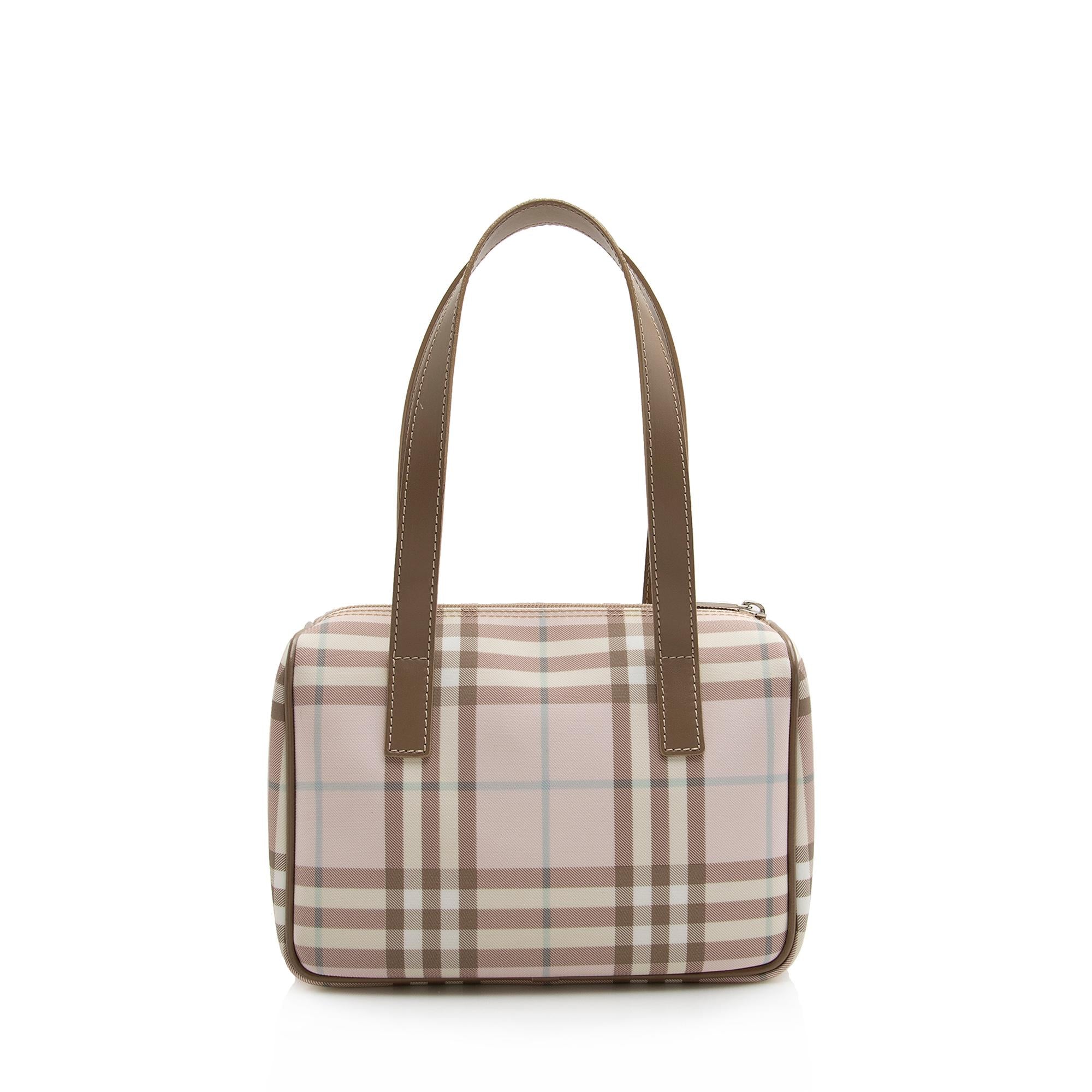Burberry Candy Check Small Satchel (SHF-22216)