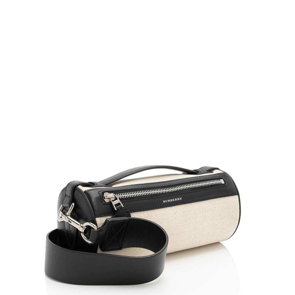 Burberry Canvas Barrel Crossbody (SHF-N8oy8r)