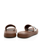 Burberry Canvas Buckingham Slide Sandals - Size 8 / 38 (SHF-22175)