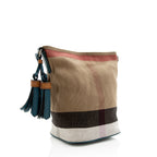 Burberry Canvas Check Ashby Mini Hobo (SHF-20462)